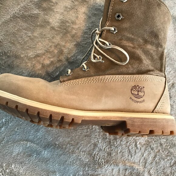 Timberland waterproof boots women's size 8 sherpa lined suede outdoors corpcore - Picture 2 of 11